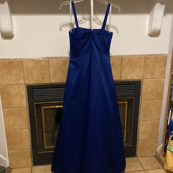 💜💜 David’s Bridal Bridesmaids Dress Navy Blue (size 6) - Picture 2 of 14